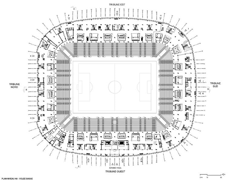 kaart van Lille stadion