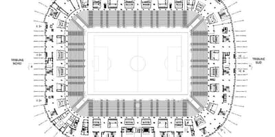 Kaart van Lille stadion
